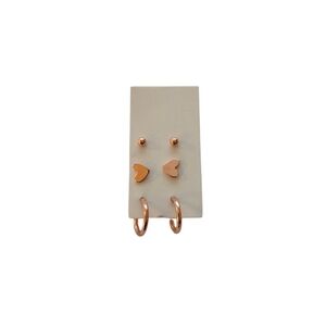 3 for $5 Rose Gold Earrings Set